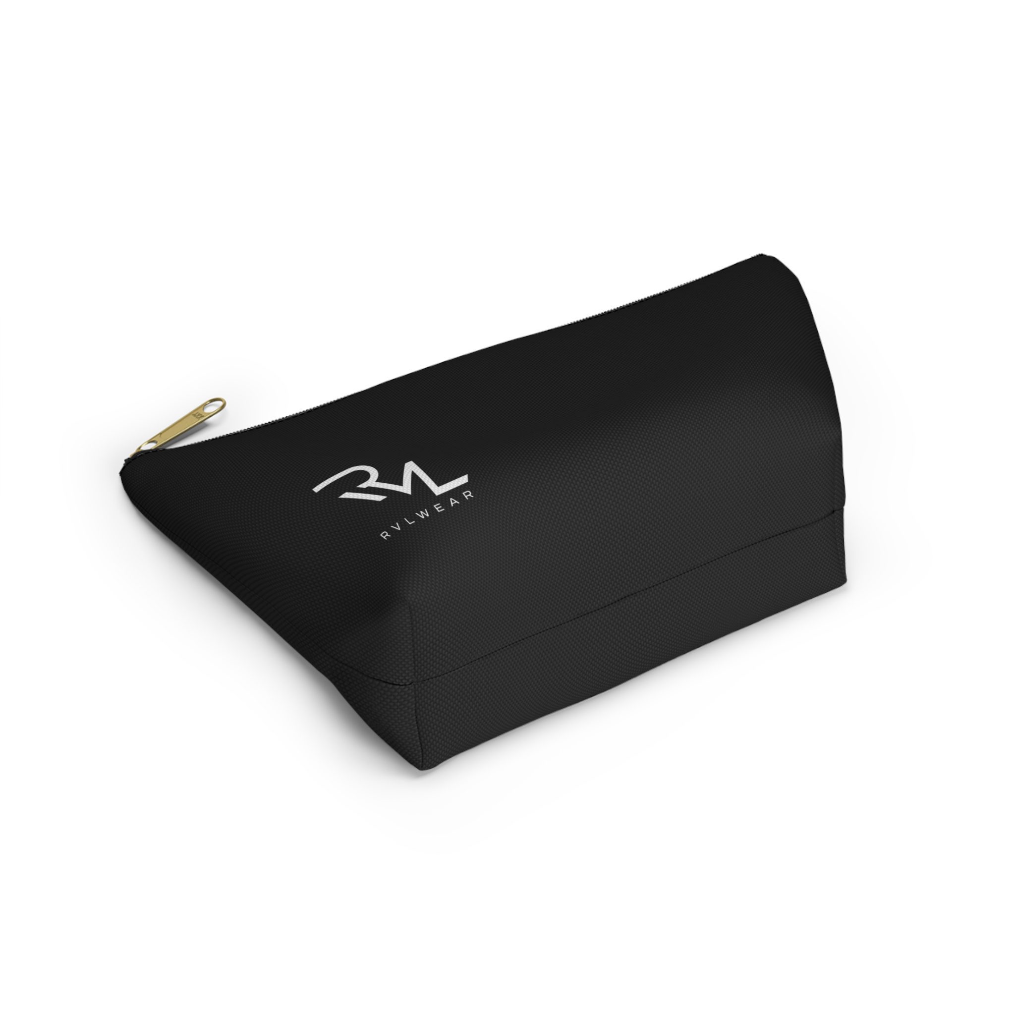 Black Logo Accessory Pouch — T-Bottom Cosmetic Bag - Image 6