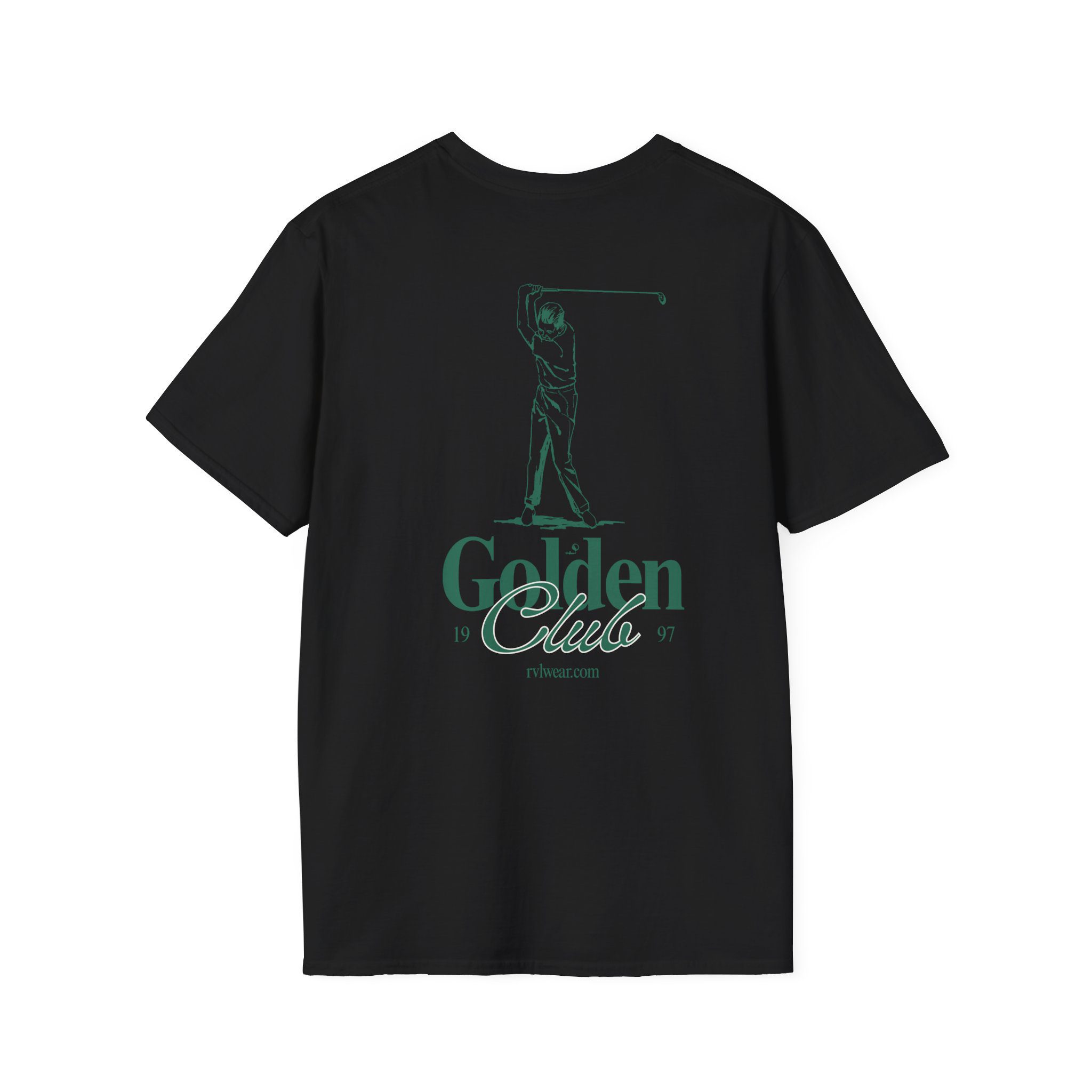 Golden Club T-Shirt — Minimal Leaf Logo Tee - Image 6