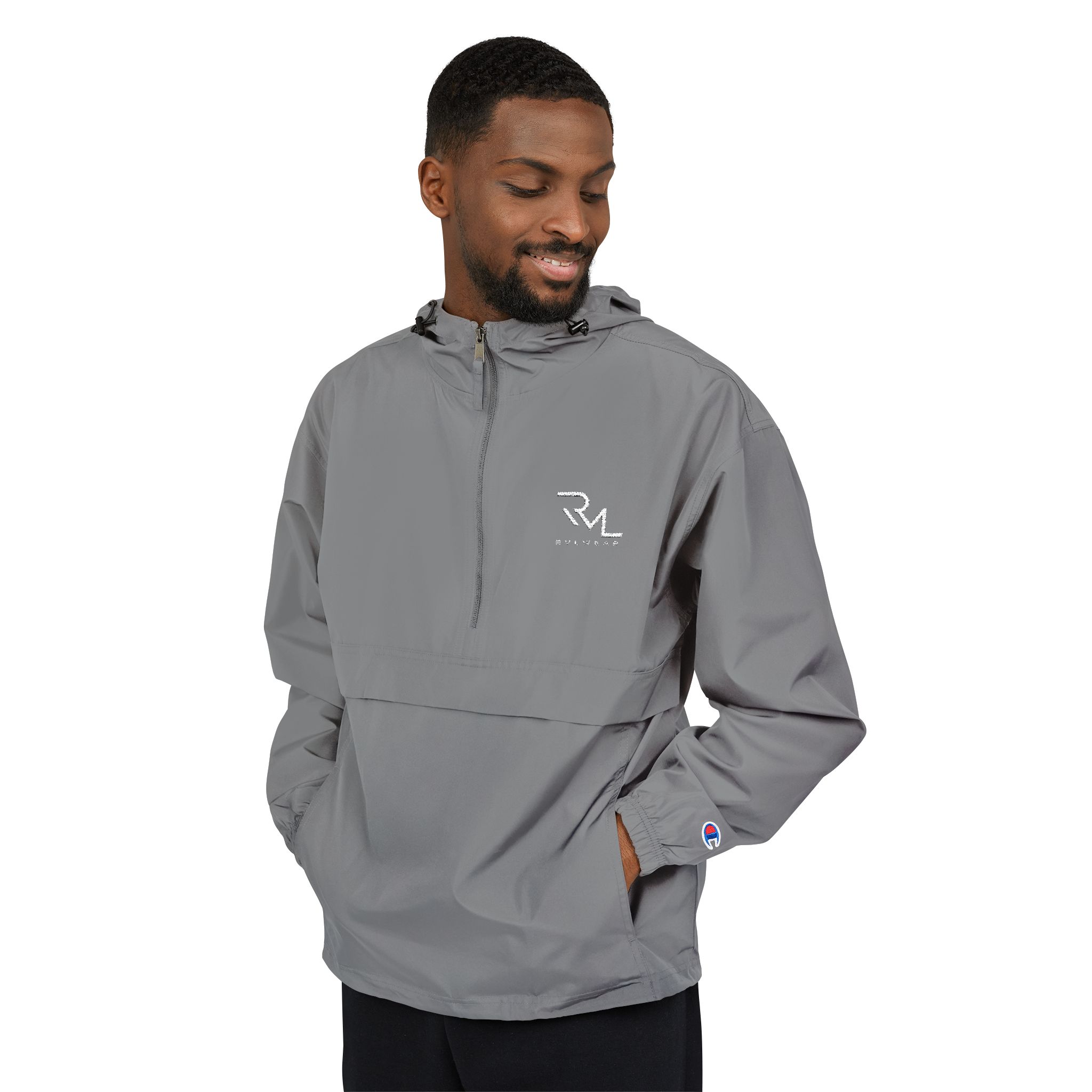 Packable Champion Anorak Jacket — Black Lightweight Windbreaker - Image 9