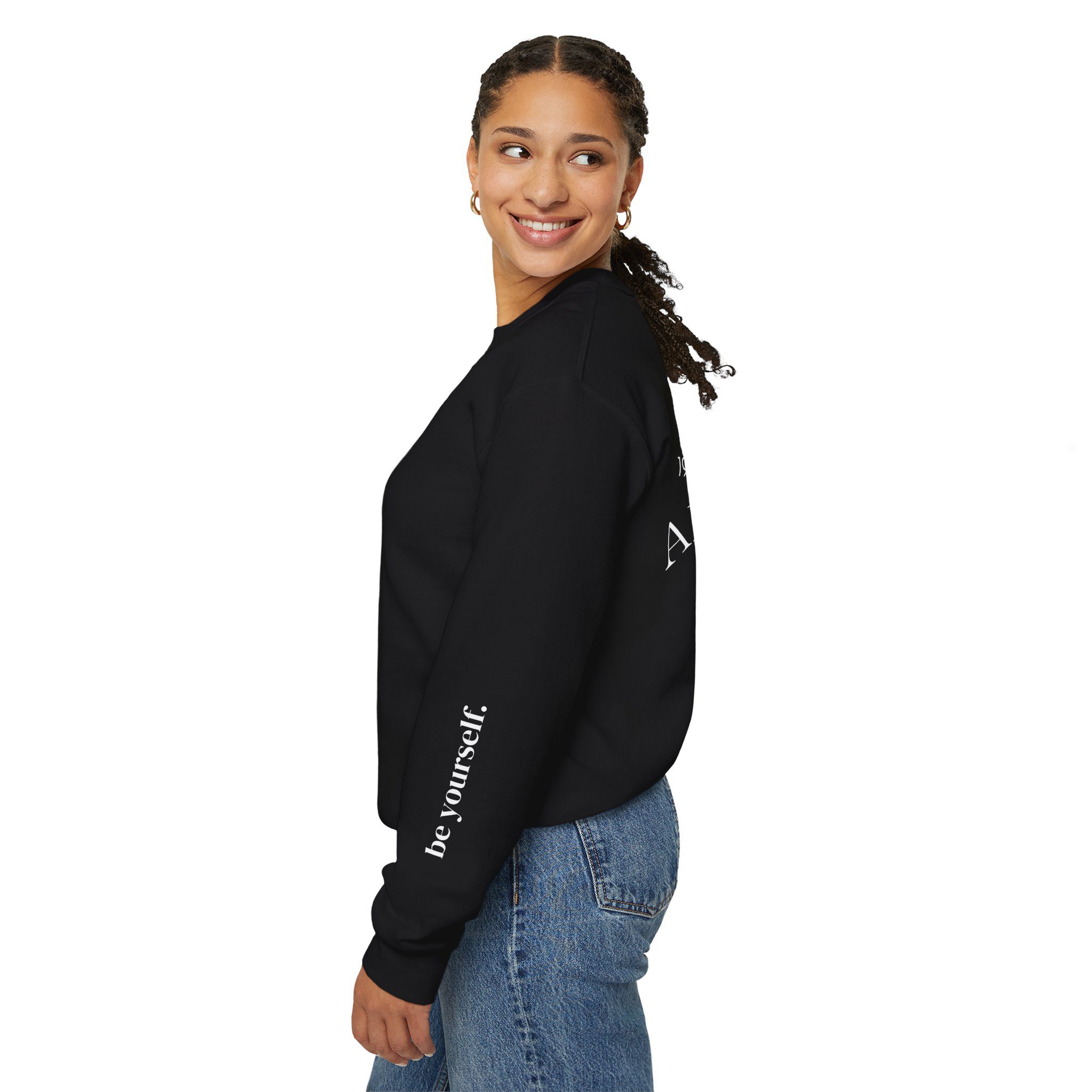 RVL Apparel Co. Crewneck Sweatshirt — Minimal Logo White Pullover - Image 11