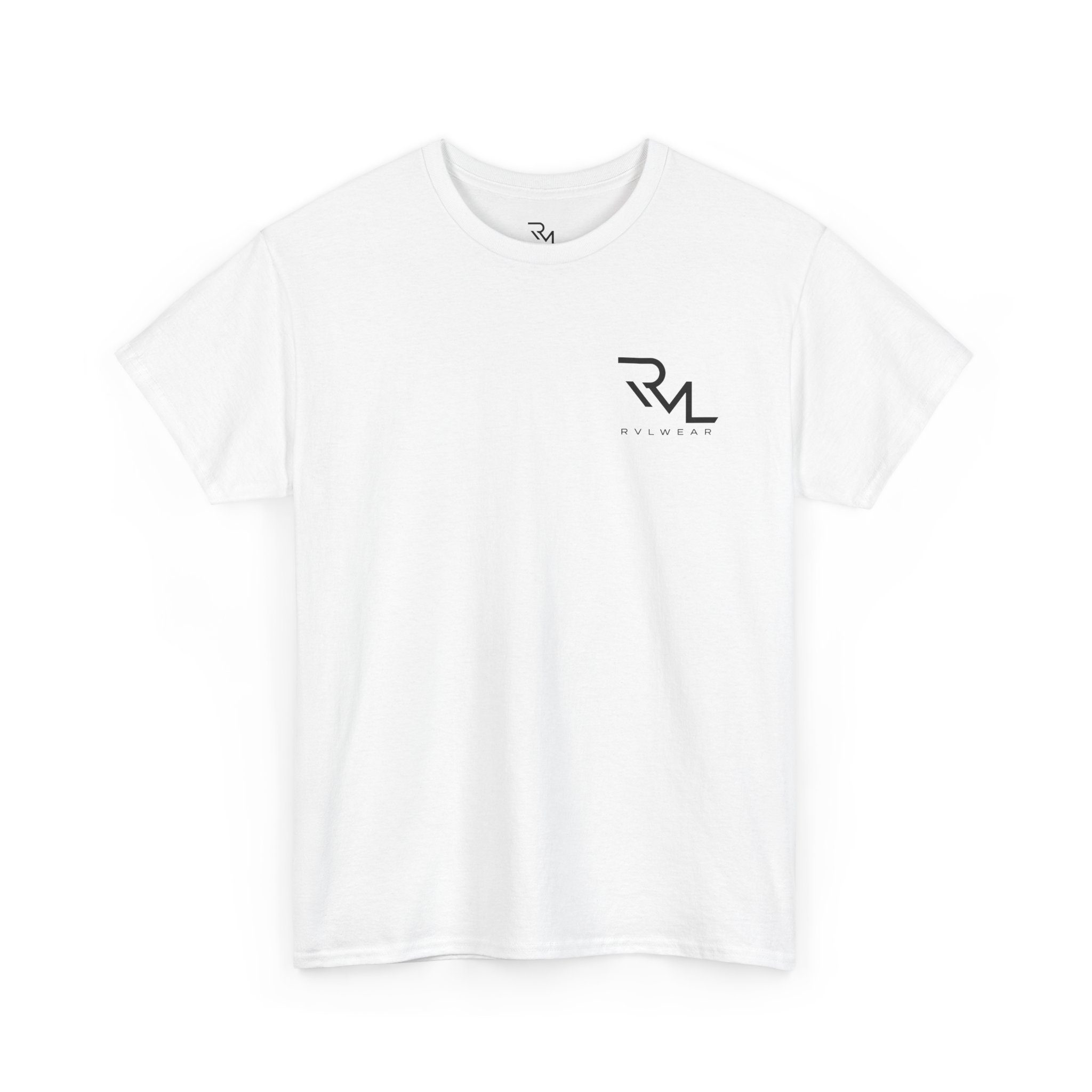 Minimal Logo Tee — RVL Chest Print Cotton T-Shirt - Image 7