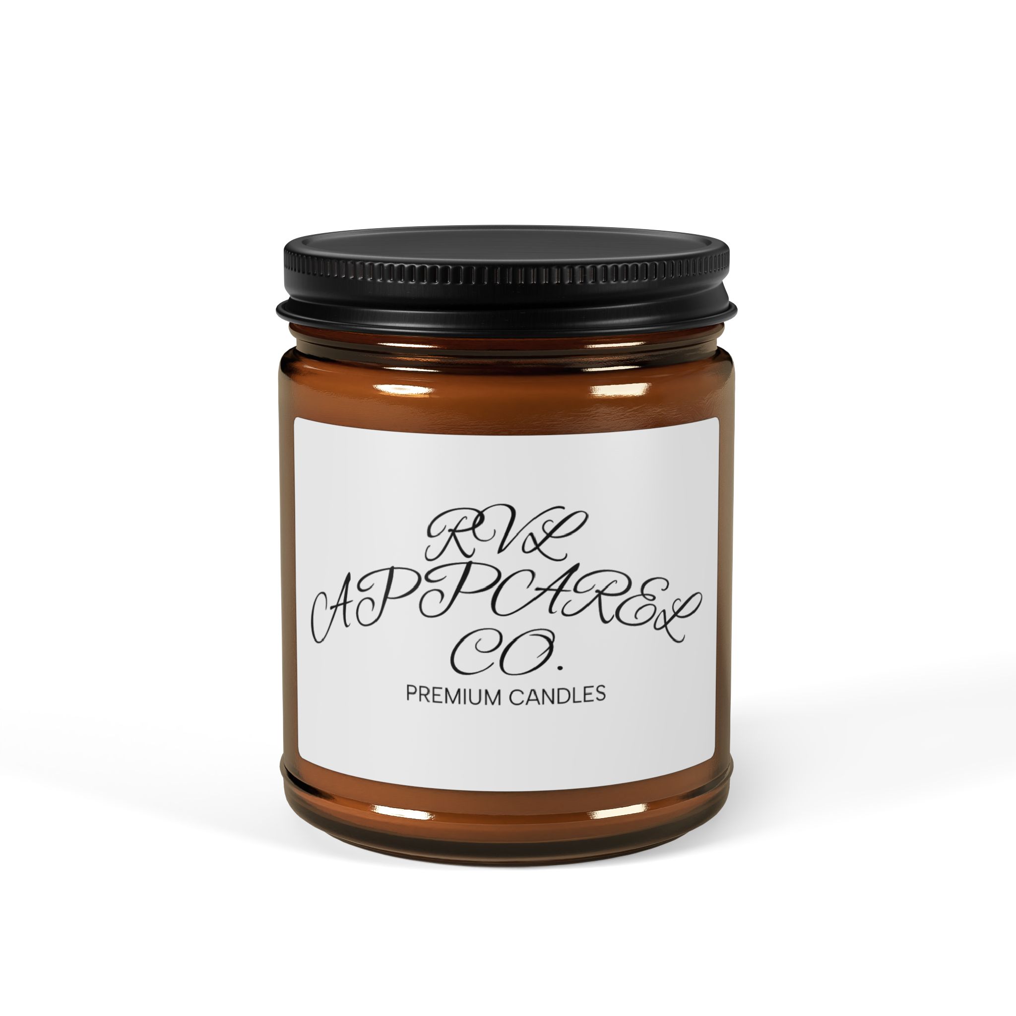 Amber Jar Soy Candle — Hand-Poured Scented Candle (Multi-Size) - Image 5