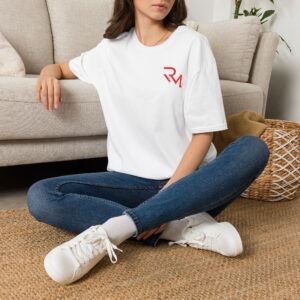Minimalist RVL Logo T-Shirt — Casual White Crewneck for Everyday Wear