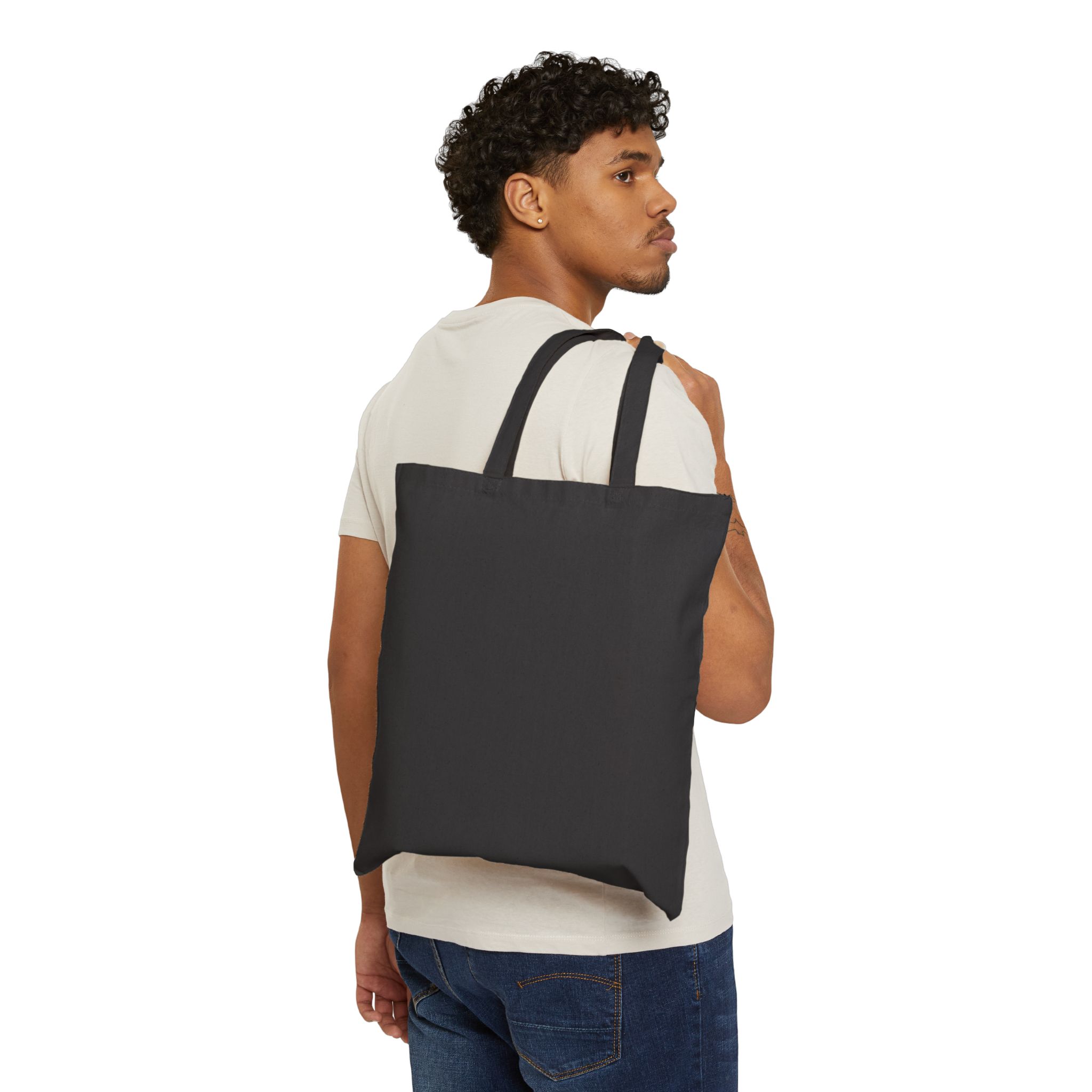 Canvas Tote Bag with Minimal RML Logo — Eco Cotton Market Tote - Image 8