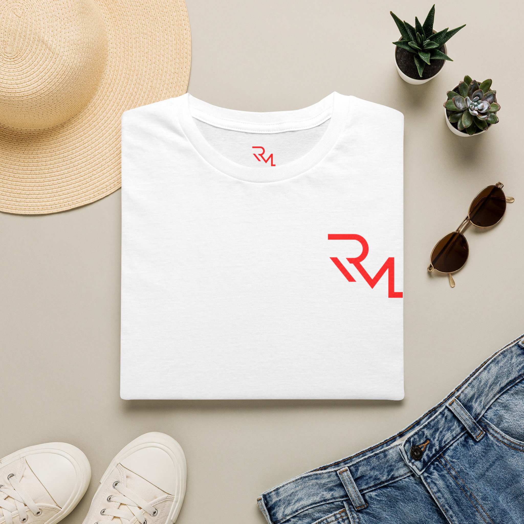 Minimalist RVL Logo T-Shirt — Casual White Crewneck for Everyday Wear - Image 3