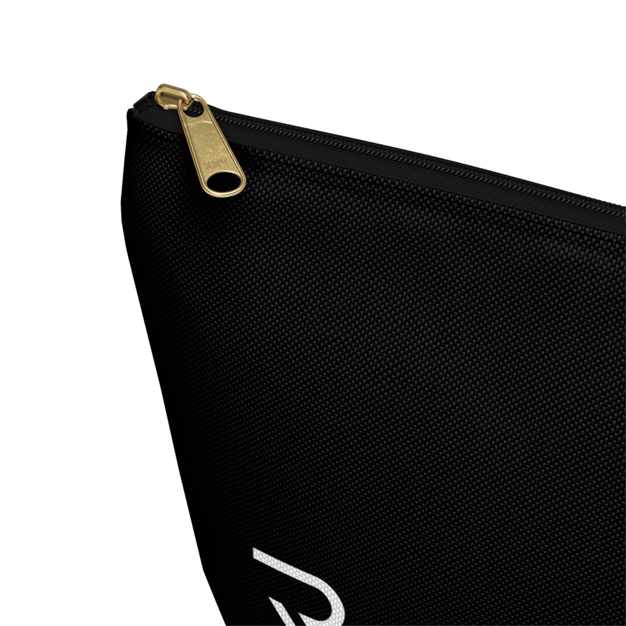 Black Logo Accessory Pouch — T-Bottom Cosmetic Bag - Image 3