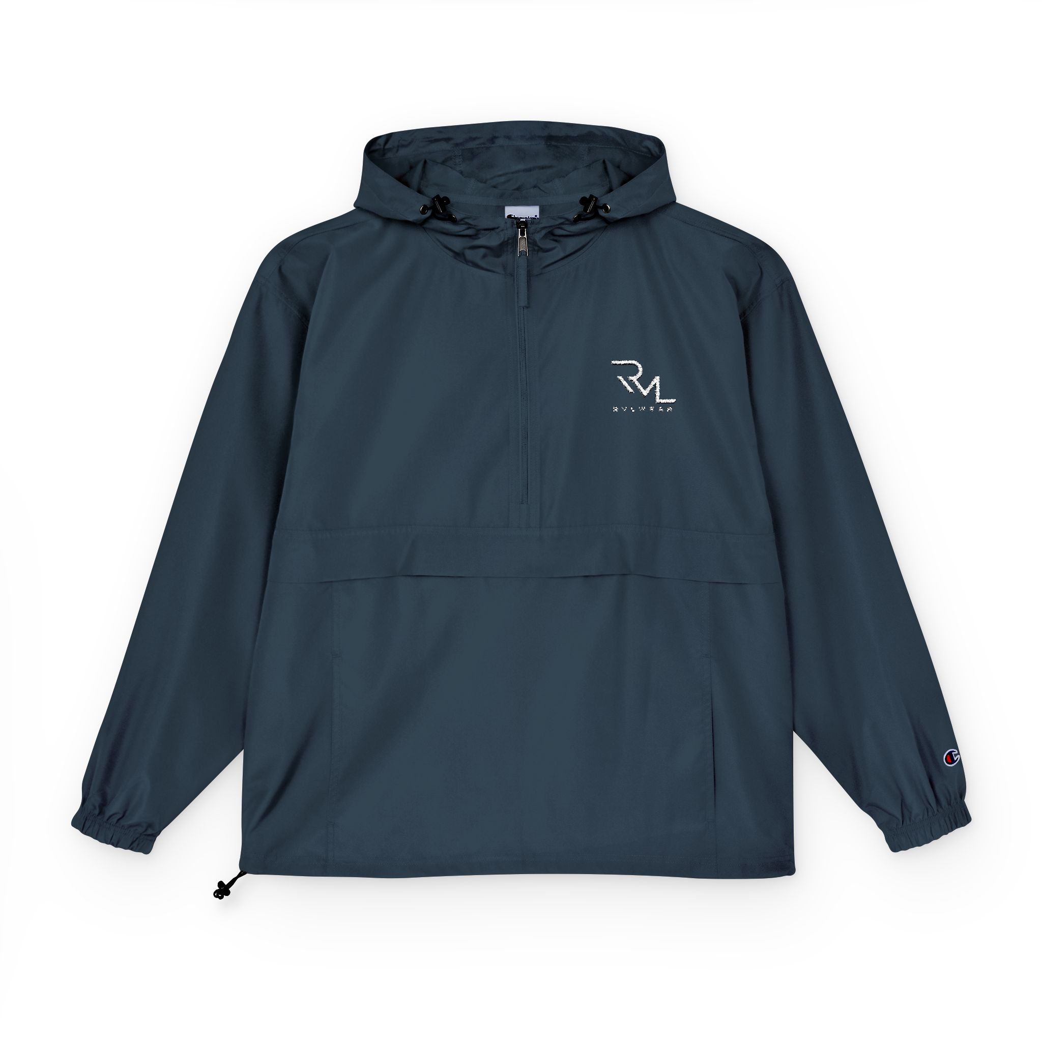 Packable Champion Anorak Jacket — Black Lightweight Windbreaker - Image 13