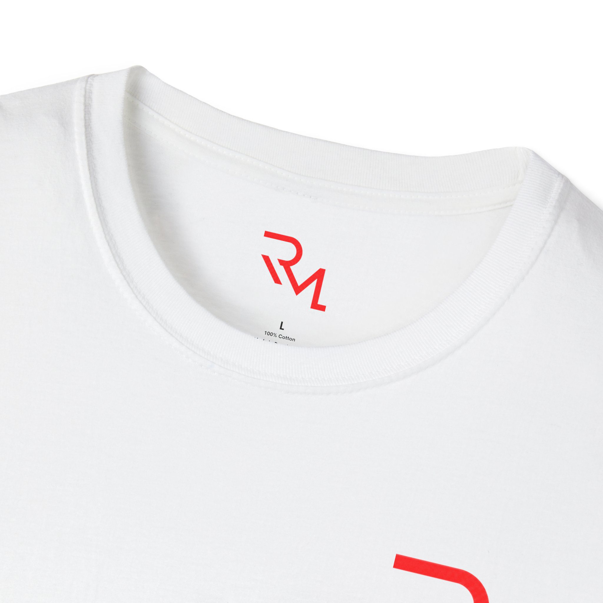 Minimalist RVL Logo T-Shirt — Casual White Crewneck for Everyday Wear - Image 5