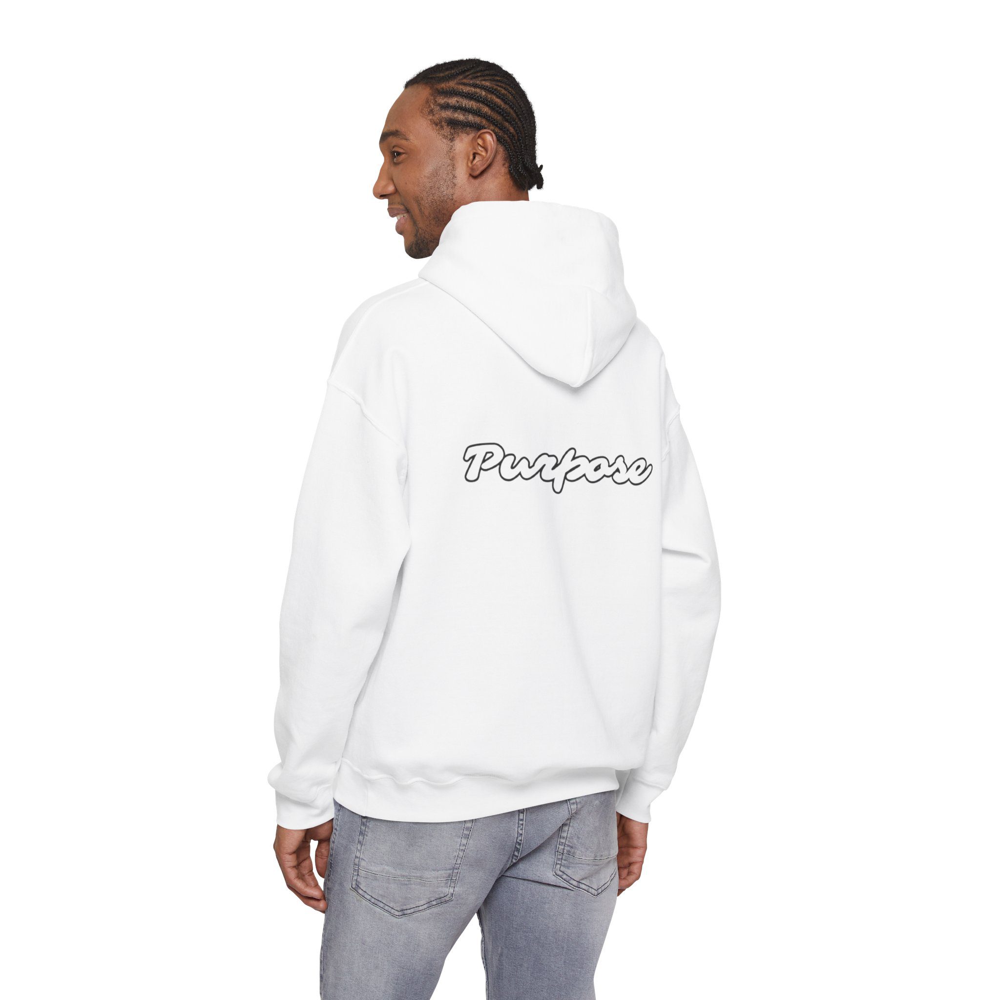 Hoodie — Minimalist 'Purpose' Logo Hooded Sweatshirt