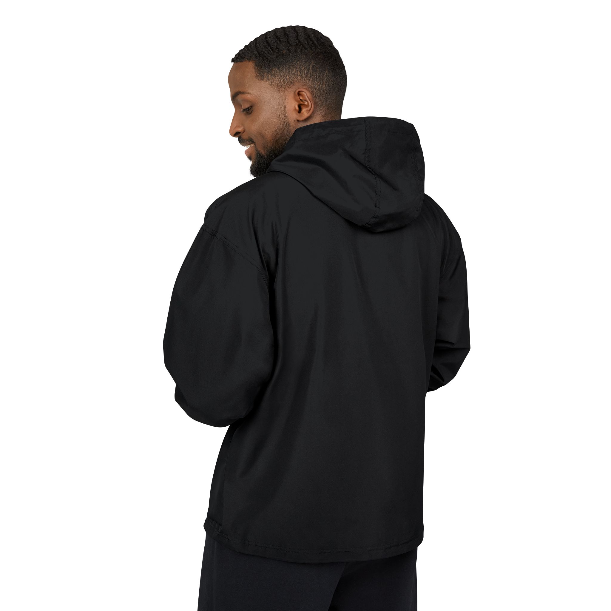 Packable Champion Anorak Jacket — Black Lightweight Windbreaker - Image 4