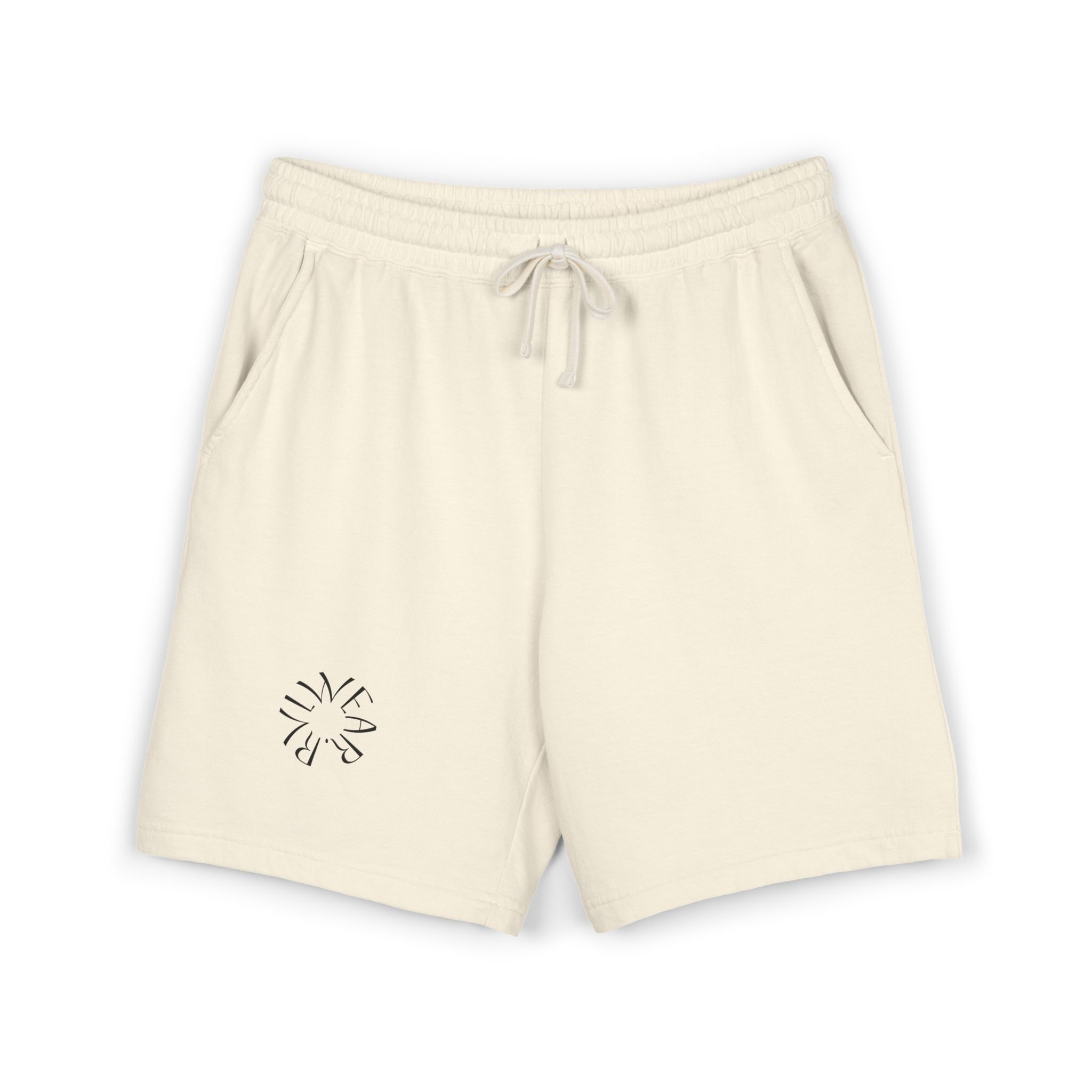 Lightweight Fleece Sweat Shorts — Minimal Sunburst Pocket Graphic - Image 2