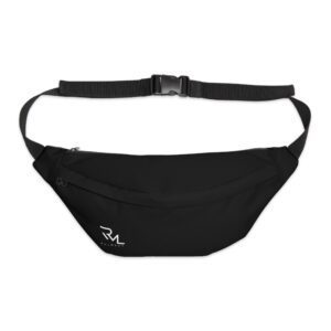 Large Black Fanny Pack — Minimal Travel Waist Bag for Hands-Free Convenience