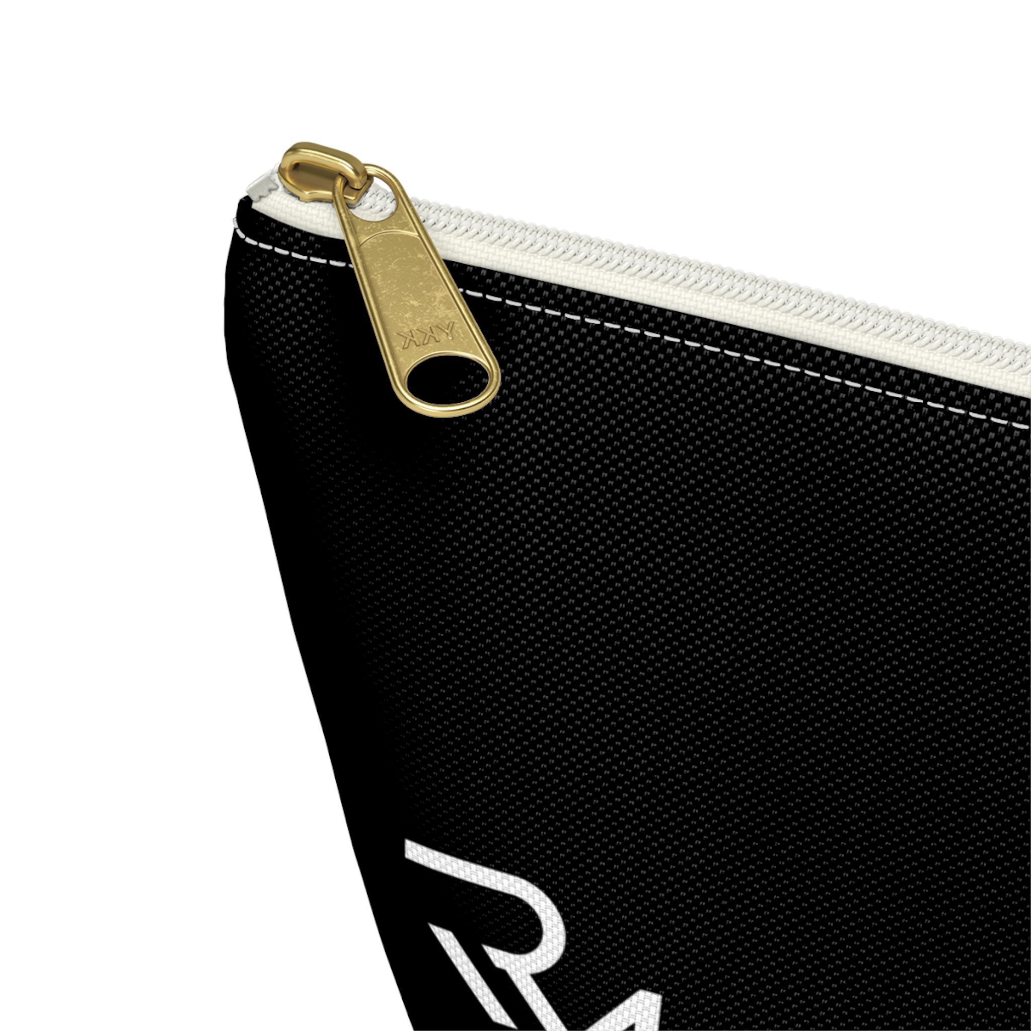 Black Logo Accessory Pouch — T-Bottom Cosmetic Bag - Image 8