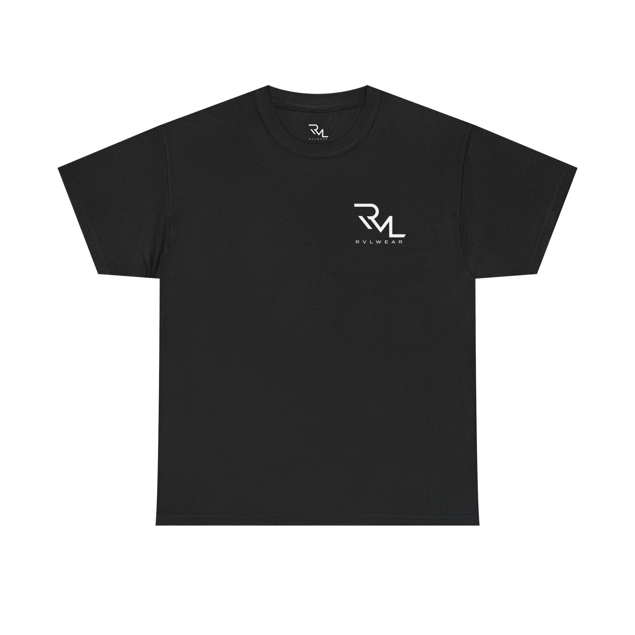 Minimal Logo Tee — RVL Chest Print Cotton T-Shirt - Image 2