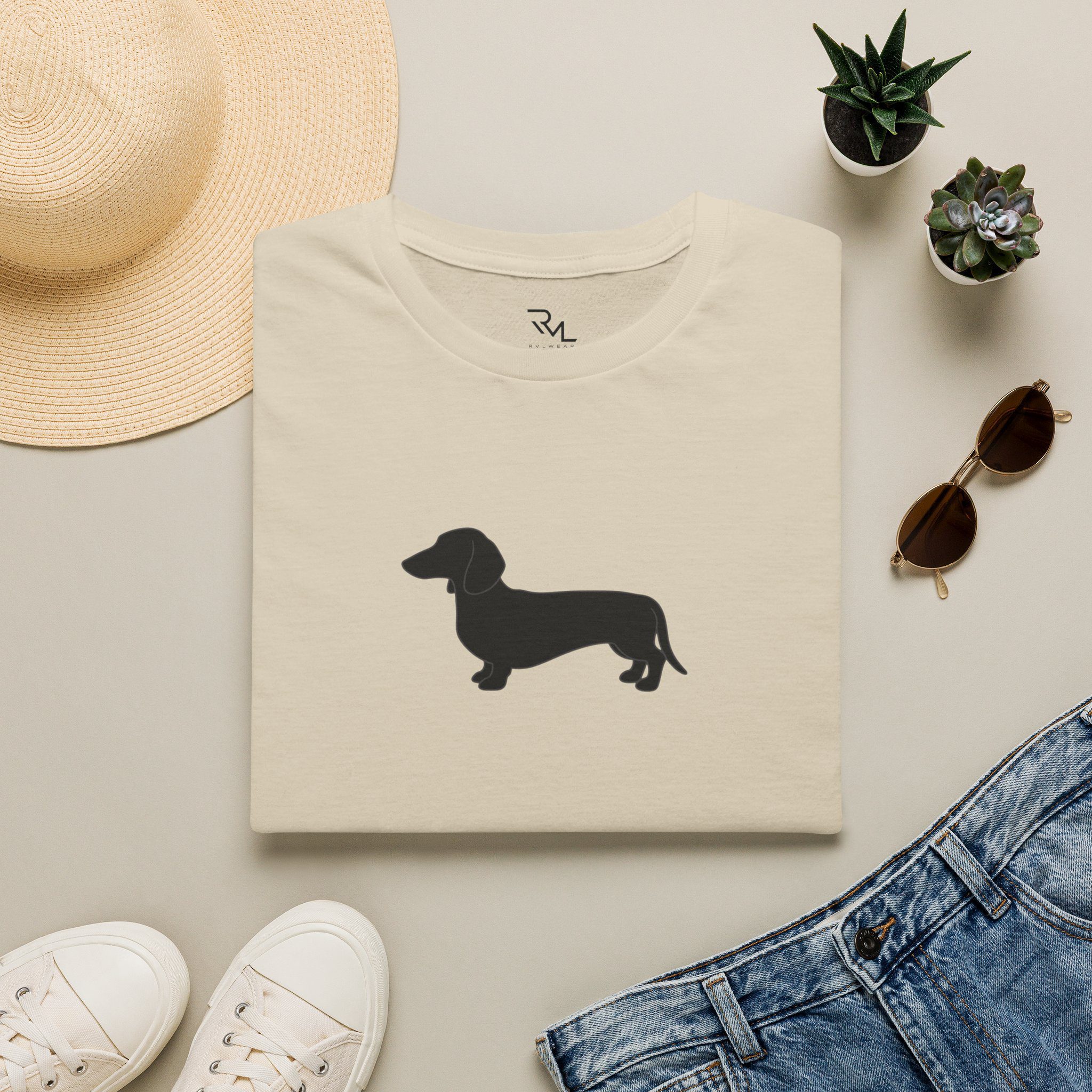 Dachshund Silhouette T-Shirt – Minimalist Sausage Dog Tee - Image 12