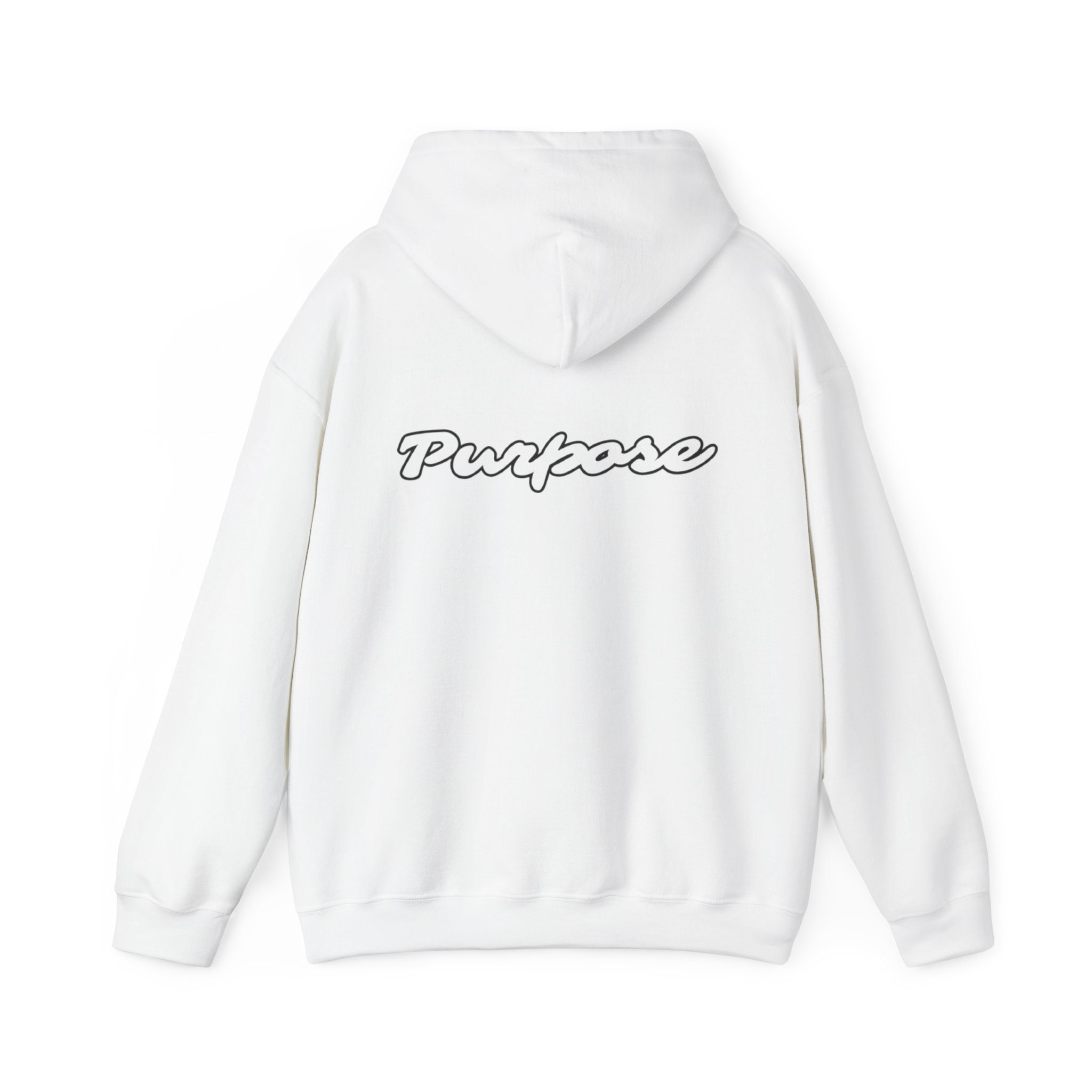 Hoodie — Minimalist 'Purpose' Logo Hooded Sweatshirt - Image 3