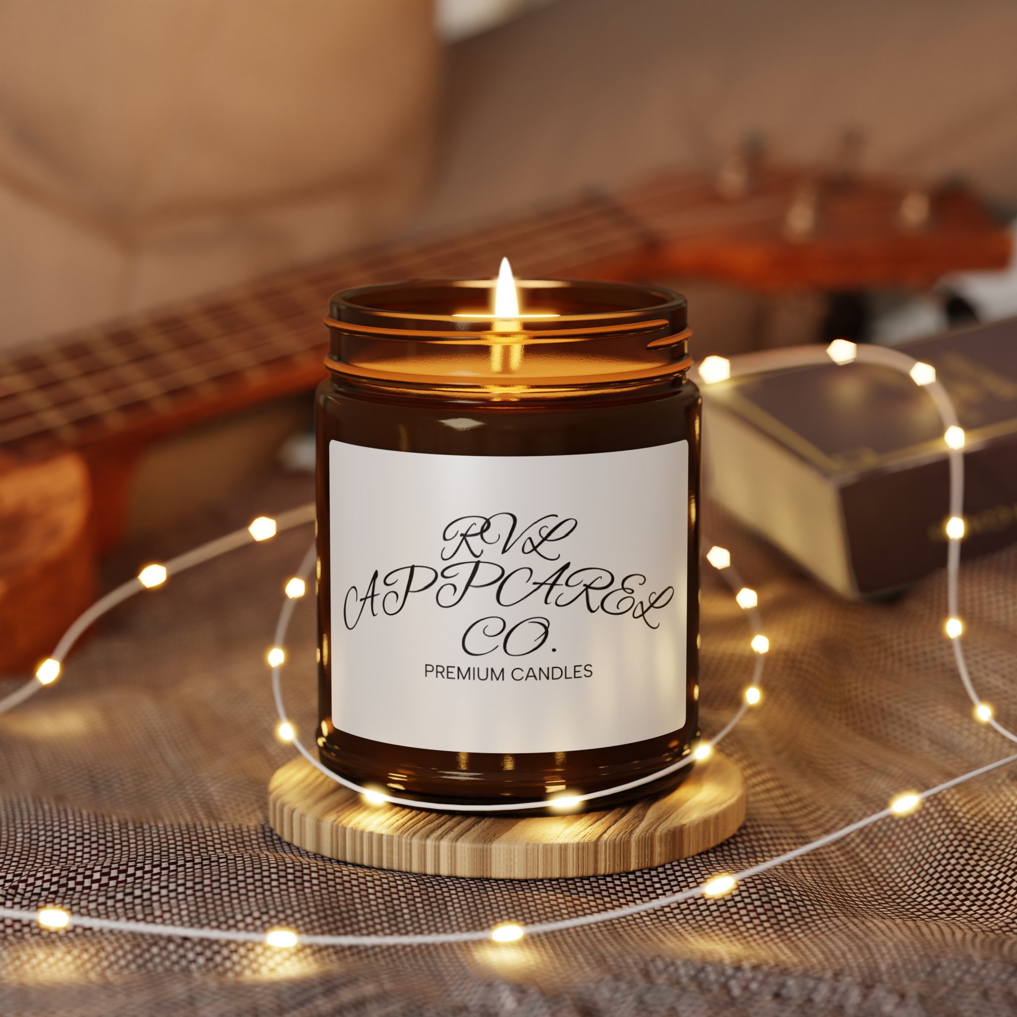 Amber Jar Soy Candle — Hand-Poured Scented Candle (Multi-Size) - Image 7