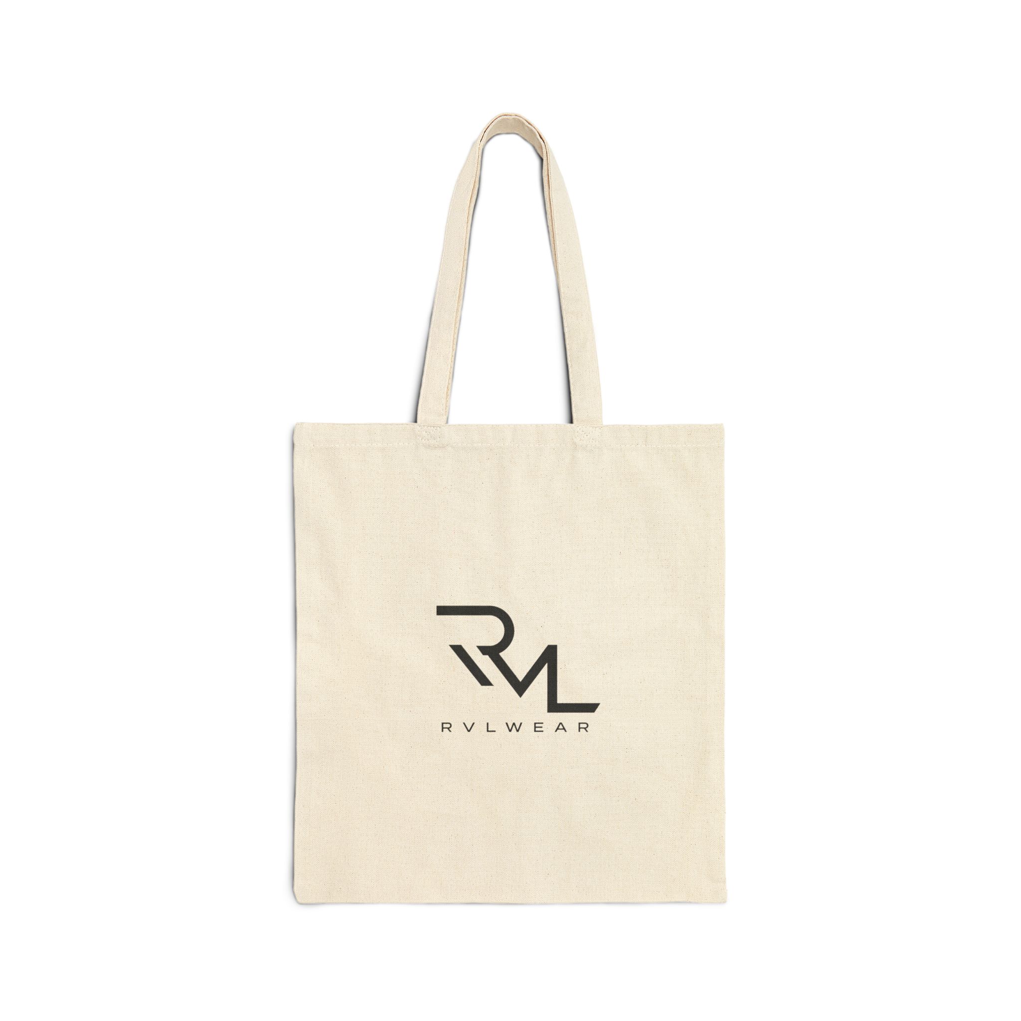 Canvas Tote Bag with Minimal RML Logo — Eco Cotton Market Tote