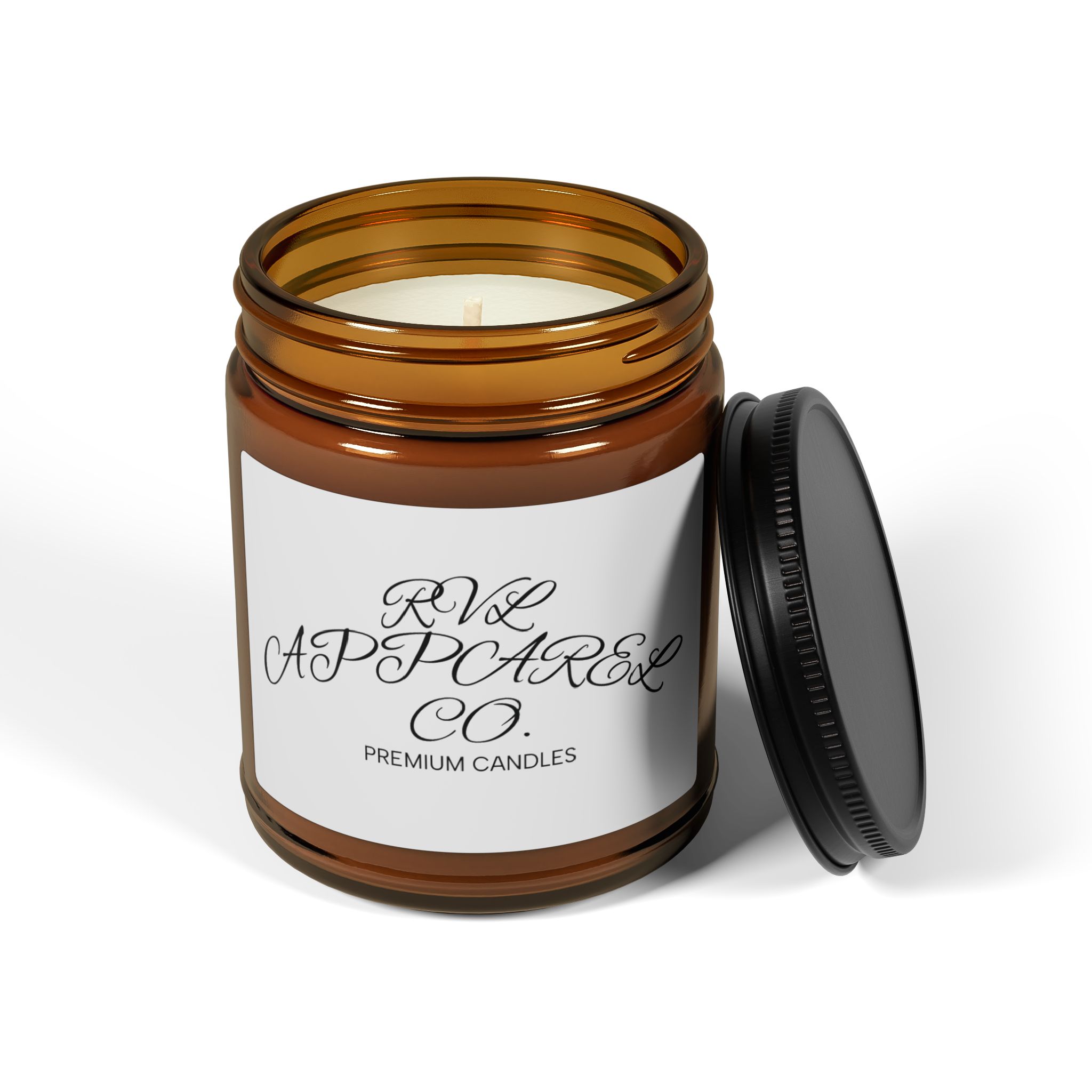 Amber Jar Soy Candle — Hand-Poured Scented Candle (Multi-Size) - Image 6