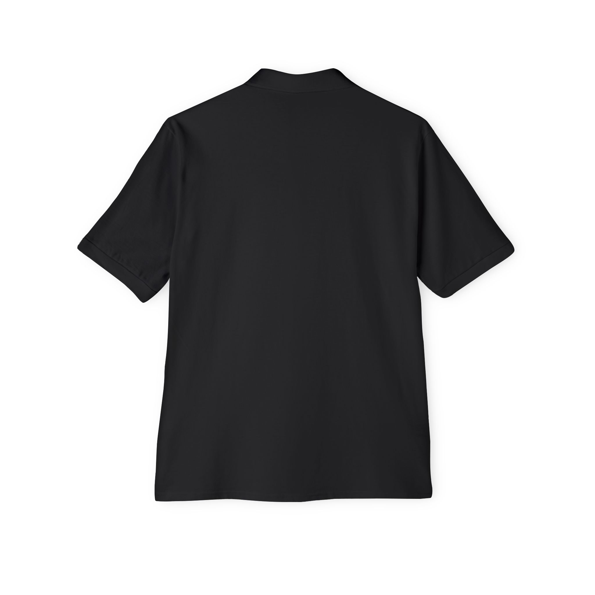 Men's White Piqué Polo Shirt — Minimal Monogram Chest Logo, Classic Golf & Casual Wear - Image 7
