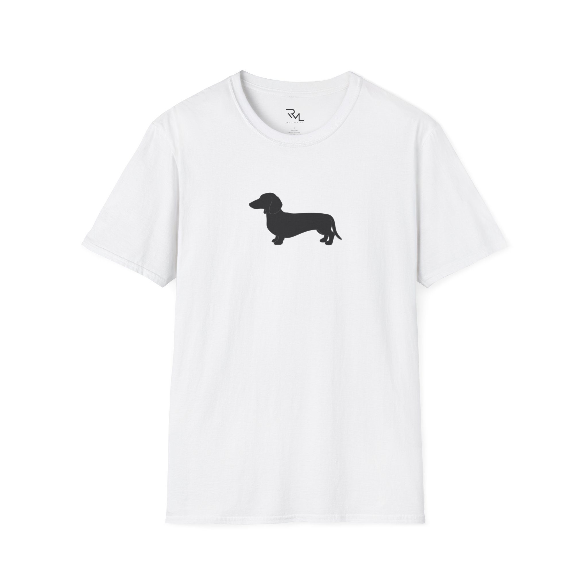 Dachshund Silhouette T-Shirt – Minimalist Sausage Dog Tee - Image 2