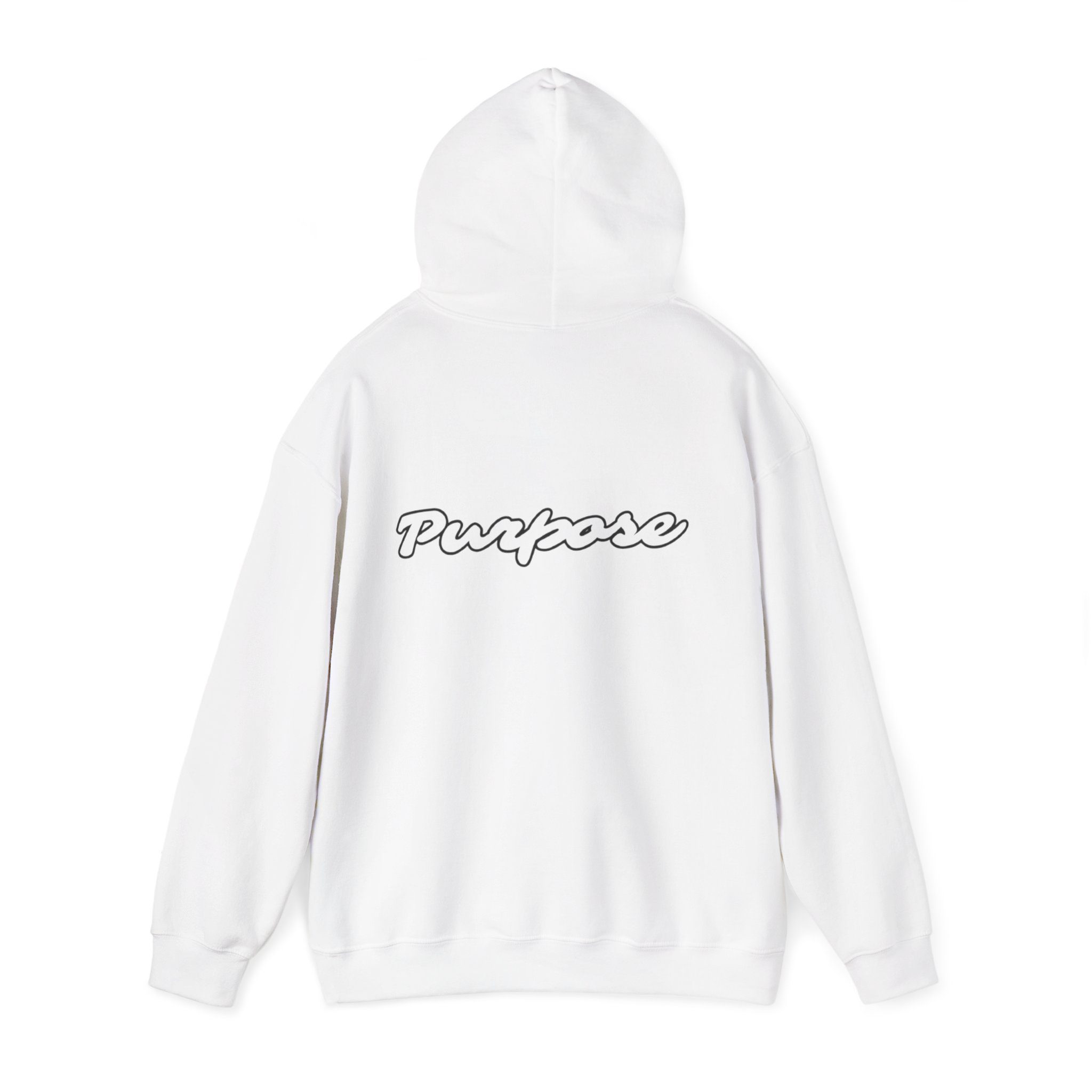 Hoodie — Minimalist 'Purpose' Logo Hooded Sweatshirt - Image 4