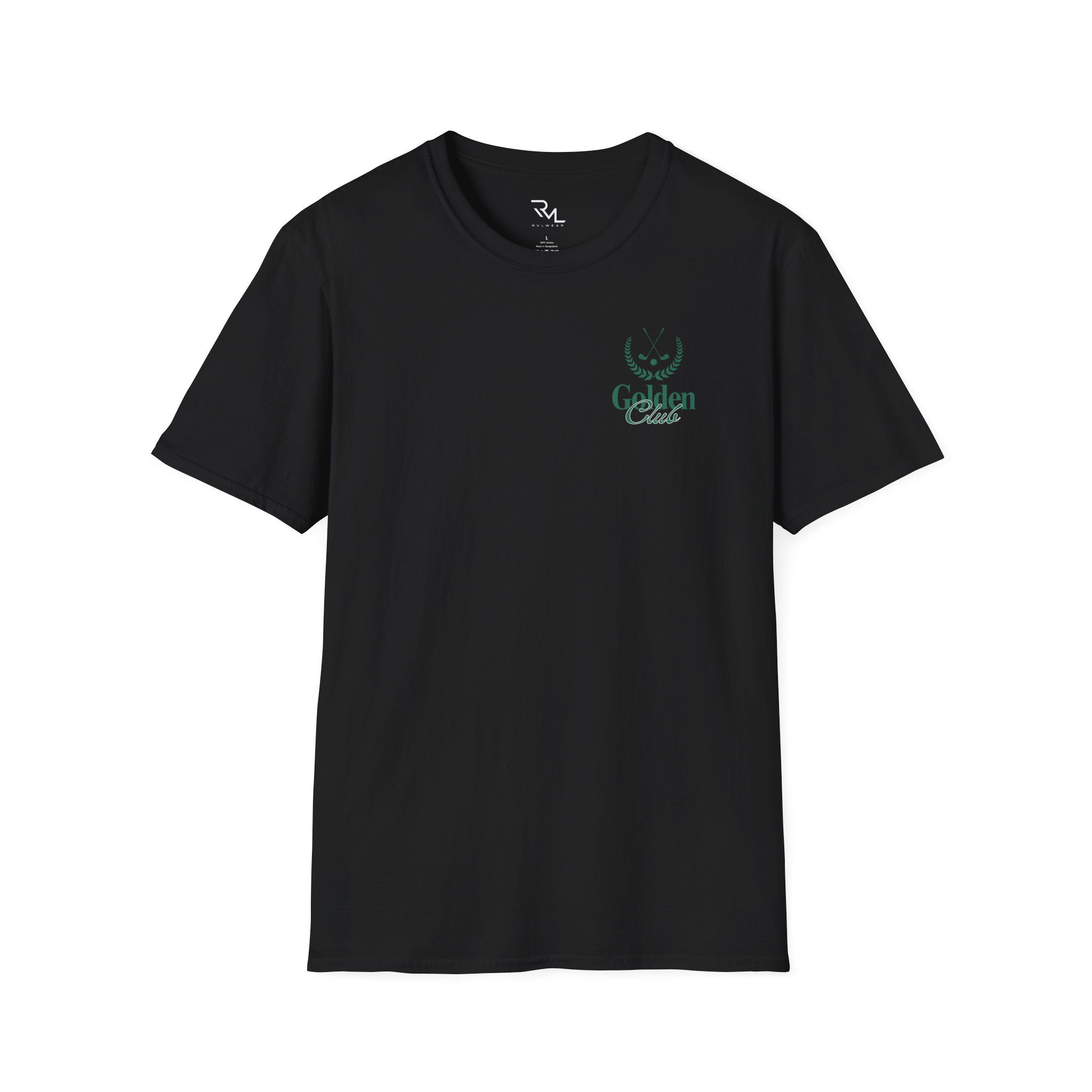 Golden Club T-Shirt — Minimal Leaf Logo Tee - Image 7