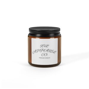 Amber Jar Soy Candle — Hand-Poured Scented Candle (Multi-Size)