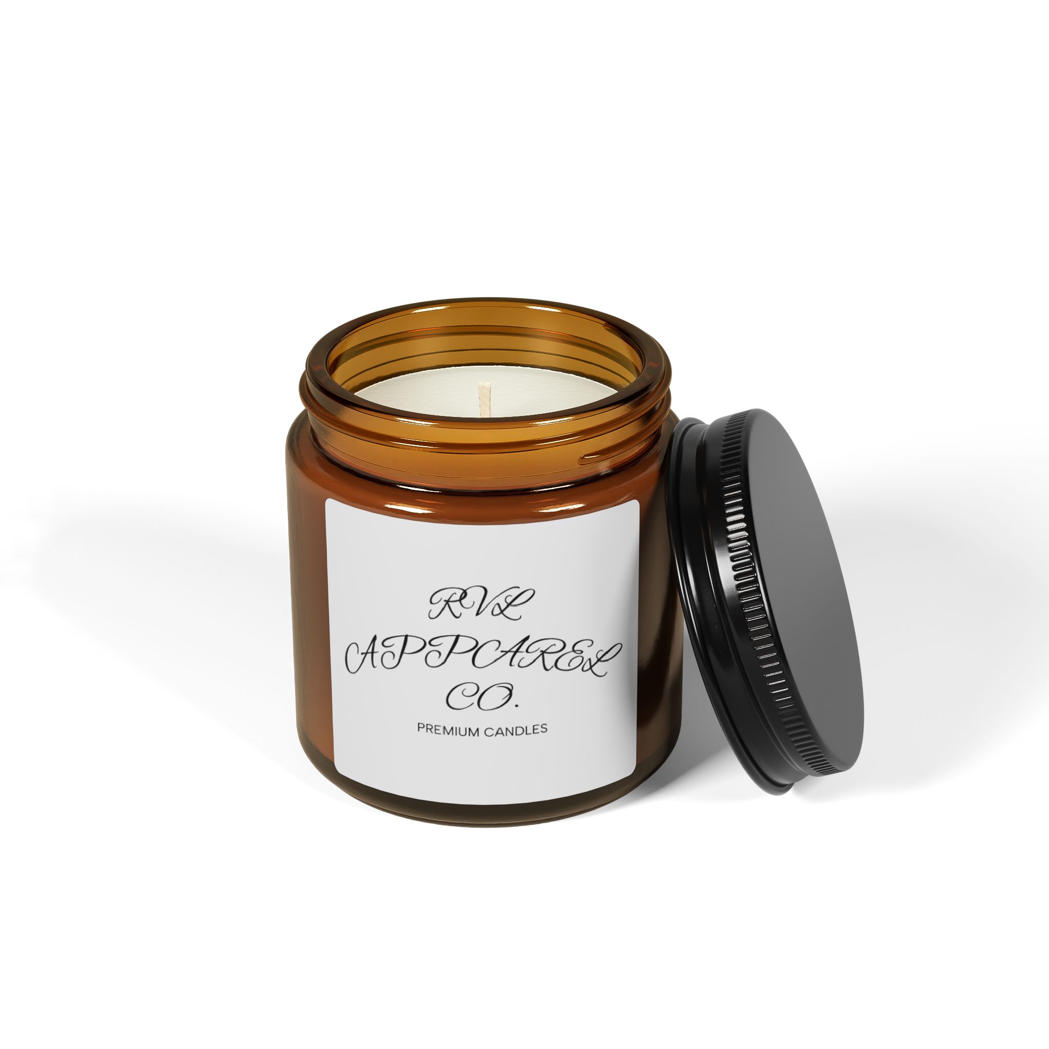 Amber Jar Soy Candle — Hand-Poured Scented Candle (Multi-Size) - Image 2