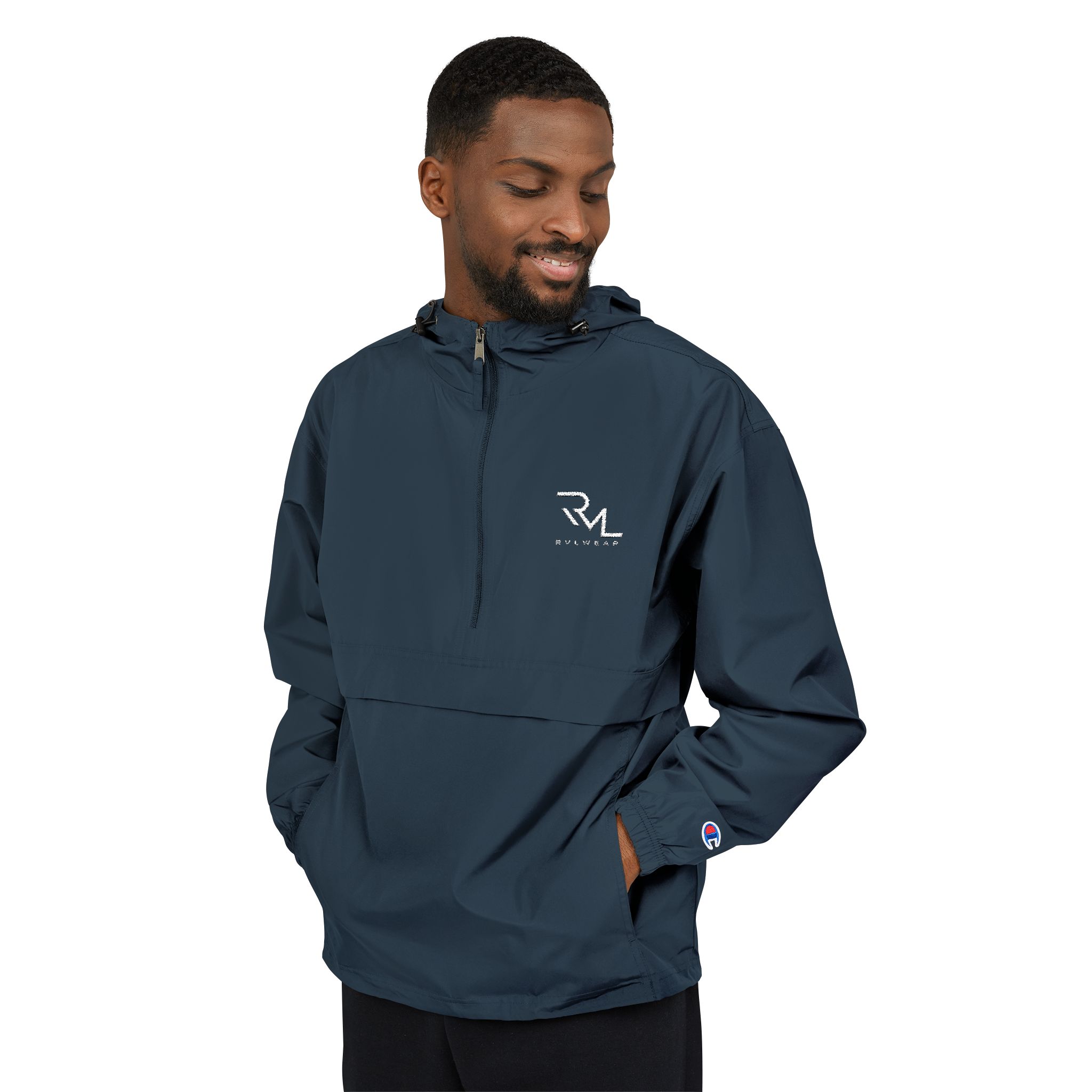 Packable Champion Anorak Jacket — Black Lightweight Windbreaker - Image 15